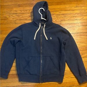 Navy Blue Vintage Polo Ralph Lauren Zip-up